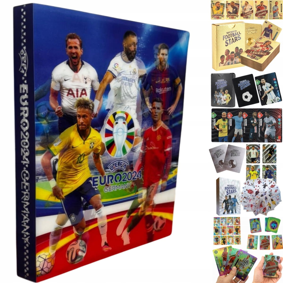 Zestaw Startowy: Album 3D na Karty Piłkarskie 240 miejsc + 55 Kart Piłkarskich