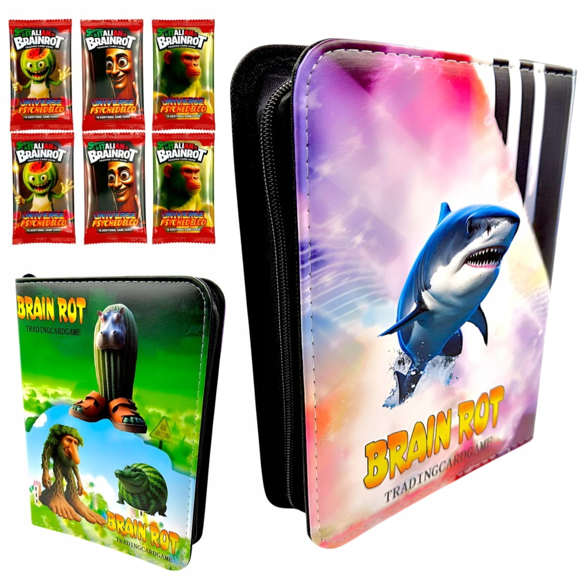 Zestaw Skifidol: Album na 400 Kart + 60 Kart Universe Psychodelco (Italian Brainrot)